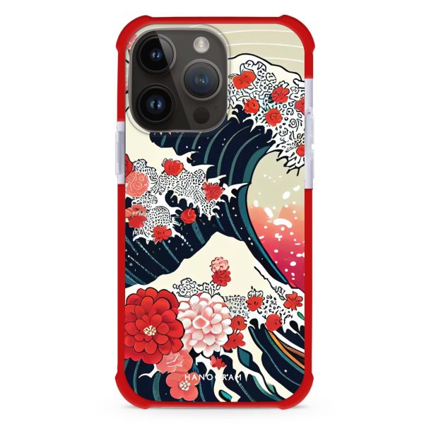 Waves & Flowers iPhone 15 Pro Max Ultra Shockproof Case Online