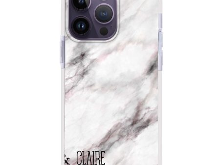 White Marble iPhone 15 Pro Max Ultra Shockproof Case Online now