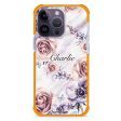 White Marble & Flower iPhone 15 Pro Max Ultra Shockproof Case Online Hot Sale