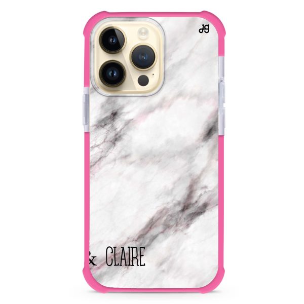 White Marble iPhone 15 Pro Max Ultra Shockproof Case Online now