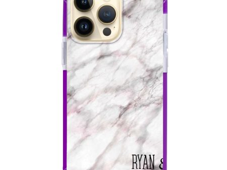 White Marble iPhone 15 Pro Max Ultra Shockproof Case For Discount