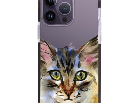 Watercolour Cat iPhone 15 Pro Max Ultra Shockproof Case Online