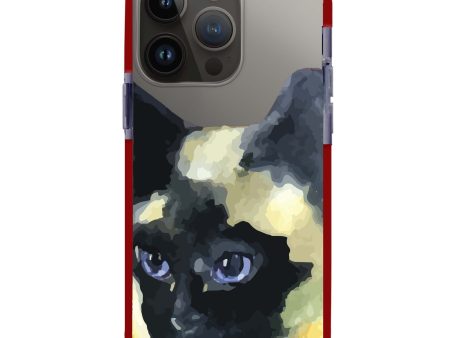 Watercolour Cat iPhone 15 Pro Max Ultra Shockproof Case Online Sale