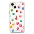 Watercolour Polka Dot iPhone 15 MagSafe Compatible Ultra Clear Case Hot on Sale