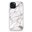 White Marble iPhone 15 Plus MagSafe Compatible Ultra Clear Case For Cheap