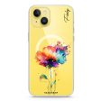 A Beautiful Watercolour Flower iPhone 15 MagSafe Compatible Ultra Clear Case Hot on Sale