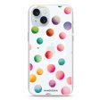 Watercolour Polka Dot iPhone 15 Plus MagSafe Compatible Ultra Clear Case For Sale