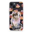 Watercolour Cat iPhone 15 MagSafe Compatible Ultra Clear Case Supply