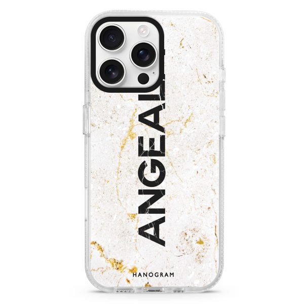 White Marble iPhone 15 Pro MagSafe Compatible Ultra Clear Case Online now