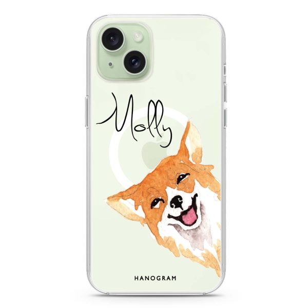 Welsh Corgi iPhone 15 Plus MagSafe Compatible Ultra Clear Case Sale