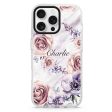 White Marble & Flower iPhone 15 Pro MagSafe Compatible Ultra Clear Case Online Sale