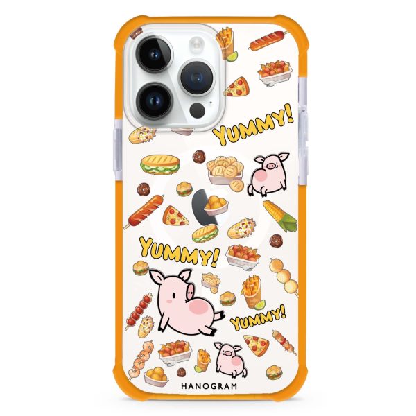 Yummy Piggy iPhone 15 Pro MagSafe Compatible Ultra Shockproof Case For Sale