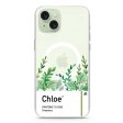 #15-0343 Greenery I iPhone 15 Plus MagSafe Compatible Ultra Clear Case For Cheap