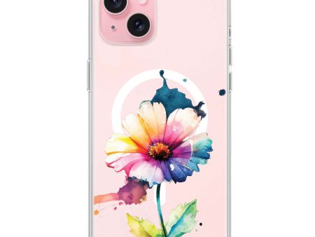 A Beautiful Flower iPhone 15 Plus MagSafe Compatible Ultra Clear Case Supply