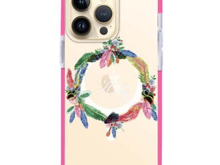 Watercolour Feather iPhone 15 Pro MagSafe Compatible Ultra Shockproof Case Supply