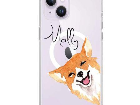 Welsh Corgi iPhone 15 MagSafe Compatible Ultra Clear Case on Sale