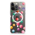 Watercolour Polka Dot iPhone 15 MagSafe Compatible Ultra Clear Case Hot on Sale