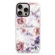 White Marble & Flower iPhone 15 Pro MagSafe Compatible Ultra Clear Case Online Sale