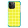 Yellow Checked Pattern iPhone 15 Pro MagSafe Compatible Ultra Shockproof Case Online