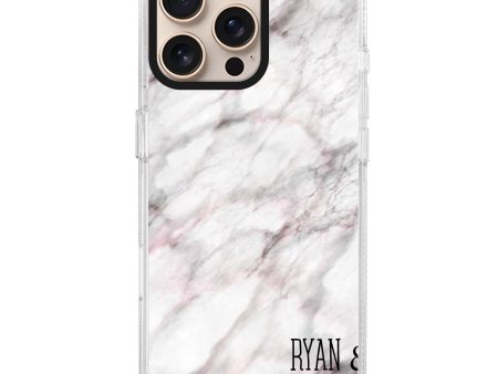 White Marble iPhone 15 Pro MagSafe Compatible Ultra Clear Case Online Sale