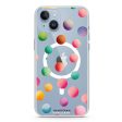 Watercolour Polka Dot iPhone 15 MagSafe Compatible Ultra Clear Case Hot on Sale