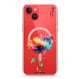 A Beautiful Watercolour Flower iPhone 15 MagSafe Compatible Ultra Clear Case Hot on Sale