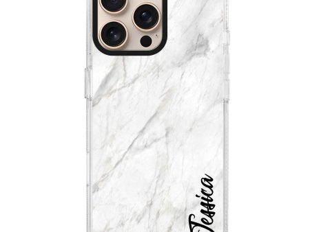 White Marble – Deep Love iPhone 15 Pro MagSafe Compatible Ultra Clear Case Hot on Sale