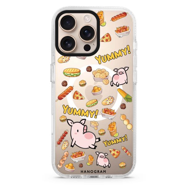 Yummy Piggy iPhone 15 Pro MagSafe Compatible Ultra Clear Case Online Sale