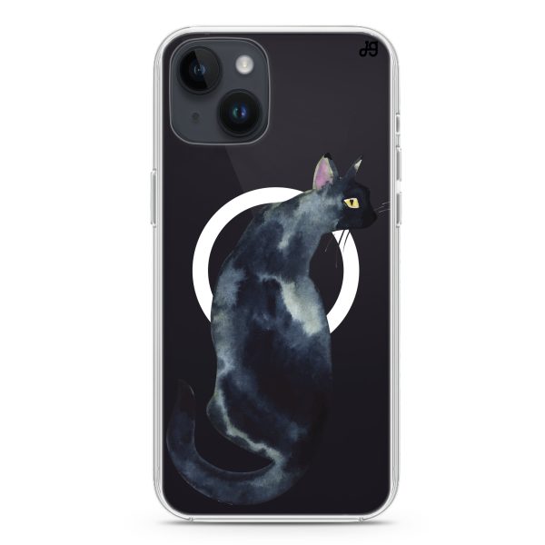 Watercolour Cat iPhone 15 MagSafe Compatible Ultra Clear Case on Sale