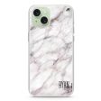 White Marble iPhone 15 Plus MagSafe Compatible Ultra Clear Case For Cheap