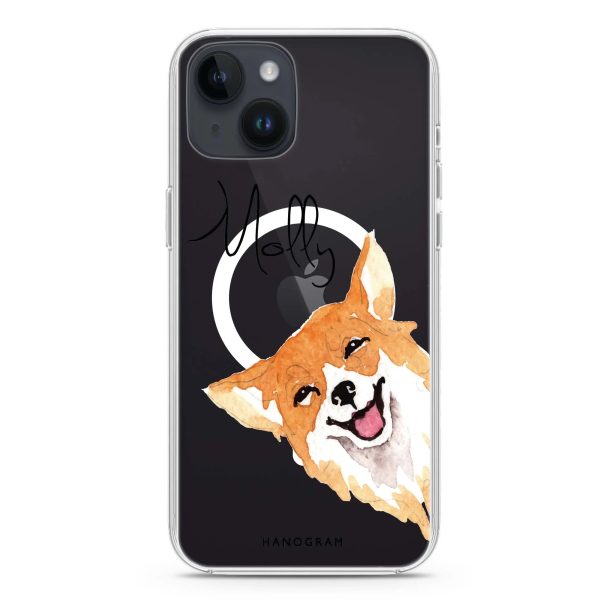 Welsh Corgi iPhone 15 MagSafe Compatible Ultra Clear Case on Sale