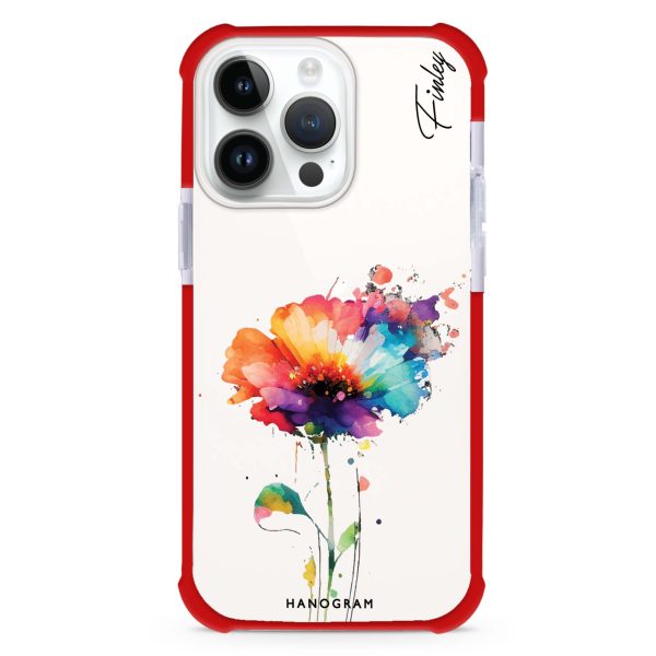 A Beautiful Watercolour Flower iPhone 15 Pro Max Ultra Shockproof Case For Discount