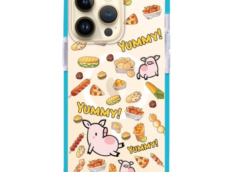 Yummy Piggy iPhone 15 Pro MagSafe Compatible Ultra Shockproof Case For Sale