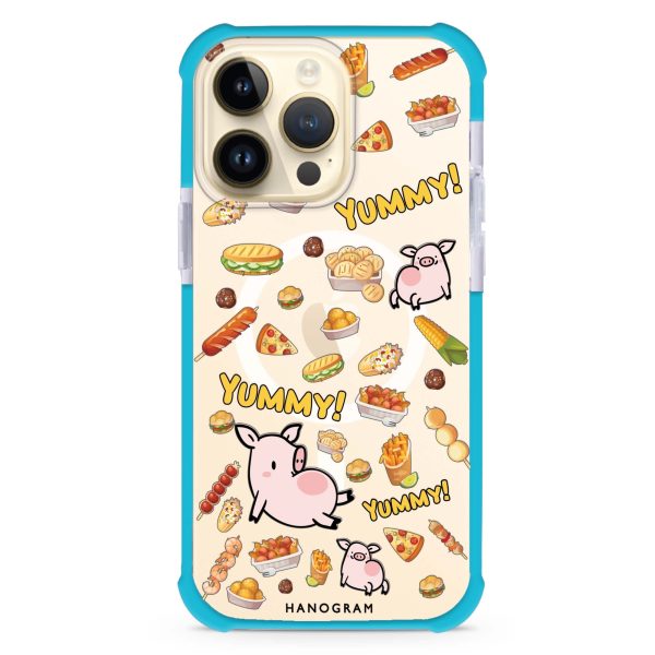 Yummy Piggy iPhone 15 Pro MagSafe Compatible Ultra Shockproof Case For Sale