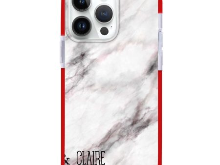 White Marble iPhone 15 Pro MagSafe Compatible Ultra Shockproof Case Online