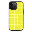 Yellow Checked Pattern iPhone 14 Pro MagSafe Compatible Durashock Case Online Hot Sale