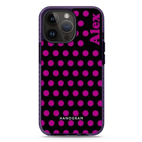 Wave Dots iPhone 14 Pro MagSafe Compatible Durashock Case Fashion