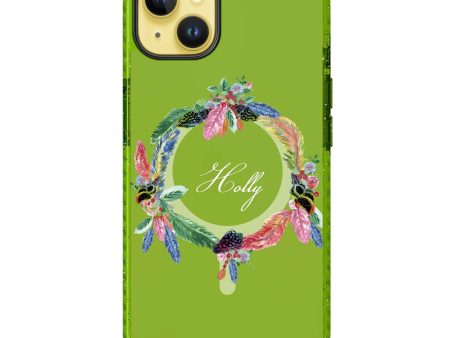 Watercolour Feather iPhone 14 Plus MagSafe Compatible Durashock Case Online Hot Sale