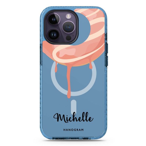 Yummy Donut I iPhone 14 Pro MagSafe Compatible Durashock Case For Sale