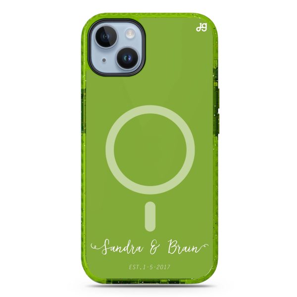 You & Me & Our Date iPhone 14 Plus MagSafe Compatible Durashock Case For Sale