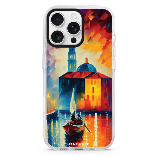 A Boat in Italy iPhone 15 Pro MagSafe Compatible Ultra Clear Case Cheap