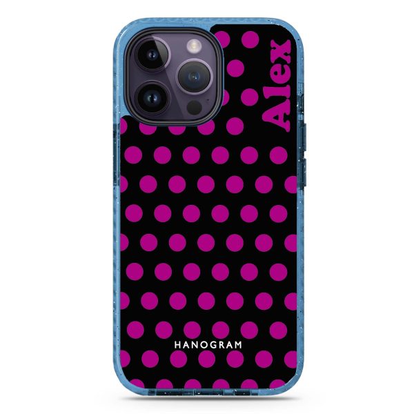 Wave Dots iPhone 14 Pro MagSafe Compatible Durashock Case Fashion