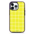 Yellow Checked Pattern iPhone 14 Pro MagSafe Compatible Durashock Case Online Hot Sale