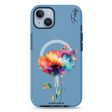 A Beautiful Watercolour Flower iPhone 14 MagSafe Compatible Durashock Case For Sale