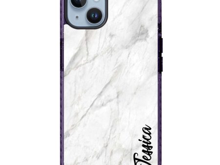 White Marble – Deep Love iPhone 14 Plus MagSafe Compatible Durashock Case Fashion