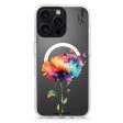 A Beautiful Watercolour Flower iPhone 15 Pro MagSafe Compatible Ultra Clear Case on Sale