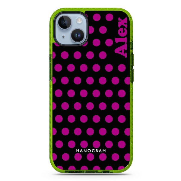 Wave Dots iPhone 14 Plus MagSafe Compatible Durashock Case Cheap