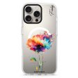 A Beautiful Watercolour Flower iPhone 15 Pro MagSafe Compatible Ultra Clear Case on Sale