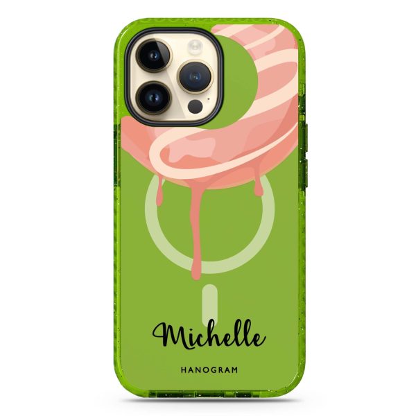 Yummy Donut I iPhone 14 Pro MagSafe Compatible Durashock Case For Sale