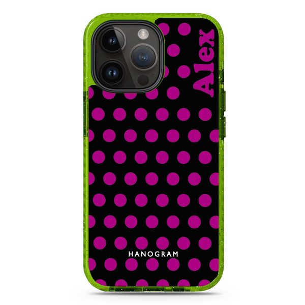 Wave Dots iPhone 14 Pro MagSafe Compatible Durashock Case Fashion